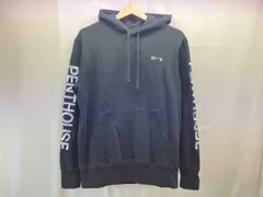 HUF ハフ×PENTHOUSE ロゴ パーカー フーディー S ブラック
