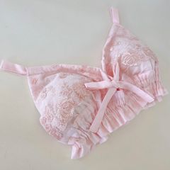 イリス*国産綿100％生地*リラックスブラジャー*ナイトブラ*ハンドメイド*プレゼント