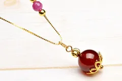 天然ルビー ネックレス 0.46ct PT900/PT850 約44㎝ 4.3g 天然ルビー ネックレス 0.46ct PT900/PT850 約44㎝ 4.3g