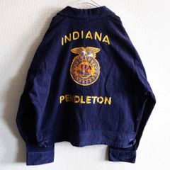 【ビッグサイズ】 FFA ファーマーズ ジャケット【ワーク ジャケット】 INDIANA インディアナ コーデュロイ 刺繍 古着 u2412013