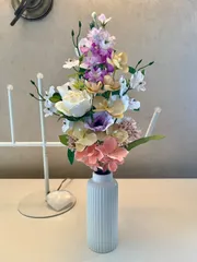 アーティシャルフラワーブーケ　洋花ブーケ　お供え花　仏花　インテリア