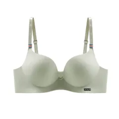 ☆ グリーン ☆ 38/85C ☆ ブラジャー シンプル 通気性 mmbr824e ブラジャー シームレス ノンワイヤー シームレスブラジャー ノン ワイヤー ブラ ノンワイヤーブラジャー ノンワイヤーブラ 調節可能 涼しい 楽 シンプル 無地 自然