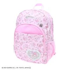 ☆ マイメロディ3 ☆ キャラクター リュックL リュック キッズ キャラクター リュックサック バックパック デイパック キッズリュック L フロントポケット 反射ワッペン 女児 女の子 窓付き 習い事 アウトドア 子ども 子供 こども かわいい おしゃれ