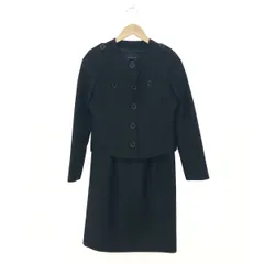 BURBERRY バーバリーロンドン  セットアップ ノーカラージャケット&スカート サイズ:38 B1E80-505-09 ブラック   　240001115681