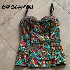 69SLAM☆CUBISM MOCK BRA TOP パット入 キャミソール ブラトップのサムネイル