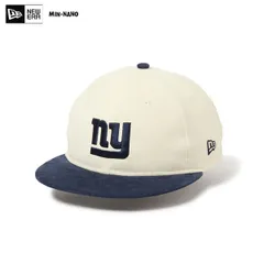 NEW ERA ニューエラ 14703358 RC 9FIFTY GORO NAKATSUGAWA（MIN-NANO） ニューヨーク・ジャイアンツ コーデュロイ アイボリー ネイビー