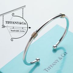 美品 TIFFANY ティファニー バンドウィズ 925 750 バングル