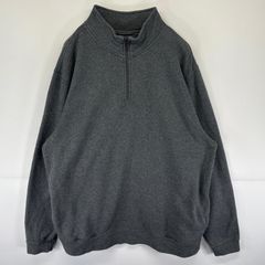 古着 エルエルビーン L.L.Bean スウェット ハーフジップ トレーナー ポケット プルオーバー 大きいサイズ XL  グレー メンズ
