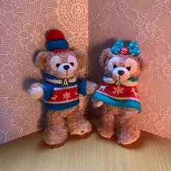 Disney ダッフィー＆シェリーメイ ぬいぐるみバッジ クリスマス2011