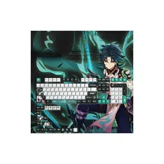 【未開封】原神公式 刻晴 疾雷快雨キーボード 原神 刻晴・疾雷快雨 メカニカルキーボード｜HAKUTEA