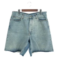 未使用品 Off White オフホワイト CUT HERE ハーフデニムパンツ サイズ:34 OMYC009F21DEN0024101 ブリーチインディゴ  メンズ 　241005003232のサムネイル