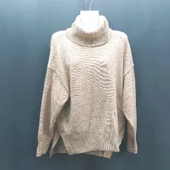 ◇ H&M セーター プルオーバー タートルネック サイドスリット 秋冬物 長袖 ニット サイズXS オレンジ レディース E  【1310130010718】