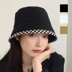 カジュアルバケットハット 韓国ファッション 10代 20代 30代 格子柄 UV対策 シンプル 小顔効果 男女問わずスタイリング 落ち着いた3色