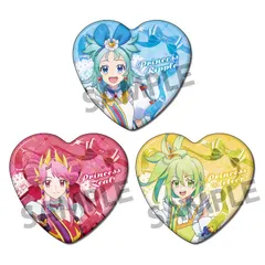 【新品】プリンセッション・オーケストラ ホログラムハート型缶バッジセット【正規品】のサムネイル