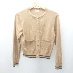 ◇ ⊂ KUMIKYOKU 組曲 長袖 カーディガン サイズ2 キャメル レディース E  【1503060031049】