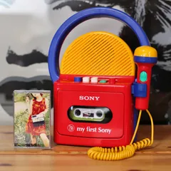 [美メンテ品]my first sony ラジカセ CFM-4300 美メンテ品]my first sonyラジカセ CFM-4300 アダプター付 美