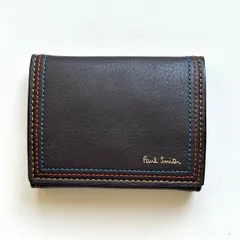 ポールスミス　Paul Smith 二つ折り財布　コンパクトウォレット　ダークブラウン