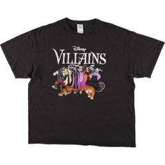古着 00年代 デルタ DELTA DISNEY VILLAINS ディズニーヴィランズ アニメ キャラクタープリントTシャツ メンズXL相当/eaa561618
