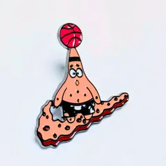 送料無料！ ★ピンズ PINS★ピンバッジ 【パトリック / スポンジボブ(バスケットボール)】 〚アメリカン雑貨 アメトイ〛のサムネイル