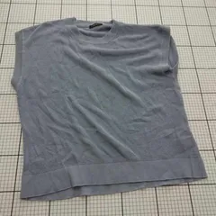 ◇ ⊇ COMME CA ISM シンプル ノースリーブ ニット サイズL ブルー系 メンズ E  【1509190034158】