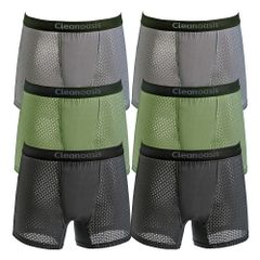 【新品※ショップ出品】超爽快メッシュ安心パンツ3色6枚組 尿漏れパンツ 蒸れにくい メッシュ
