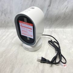 【極美品】plus more 首振り機能付 セラミックヒーターandファン MO-WA004-WH ホワイト