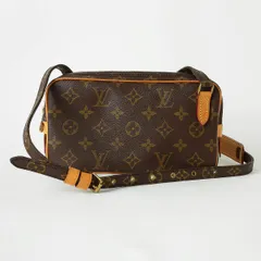 ルイヴィトン Louis Vuitton ショルダーバッグ ポシェット・マルリー バンドリエール ブラウン ランク A