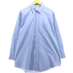 古着 ブルックスブラザーズ Brooks Brothers 346 長袖 コットンシャツ メンズL相当/eaa564485