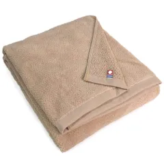 新品 今治タオル しなやか バスタオル (黄橙系) 70x130cm エムカラー 全100色 軽量薄手 プロ仕様 業務用 吸水速乾 m-bt1 (No.14 ベージュ)