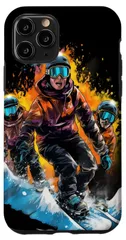 【人気商品】Pro Snowboarding Snowboarders 11 スノーボード ライダー iPhone 冬 スマホケース