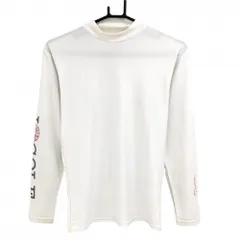 ラッセルノ ハイネックインナーシャツ 白×レッド 袖ロゴプリント レディース M ゴルフウェア RUSSELUNO"のサムネイル