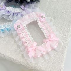 夢展望公式 [新品未使用] 推し活フリルトレカケース [ピンク] 他カラー別ページ有  服飾小物・アクセサリ－・雑貨 その他雑貨・生活雑貨 535588-02