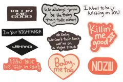 【中古】シール・ステッカー ジヒョ(TWICE) リリックスステッカーパック(10枚入り) 「CD ZONE(ランダムバーション)」 封入特典