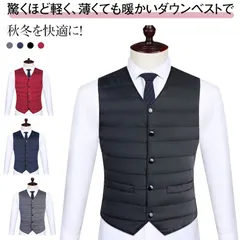 ビジネス ベスト アウター 中綿ベスト メンズ ダウンベスト ノースリーブ インナーダウン スーツベスト 軽量 ジレ ベスト スーツ インナーベスト ライトベスト インナー 防寒 中綿 Vネック 大き#dongdong7182