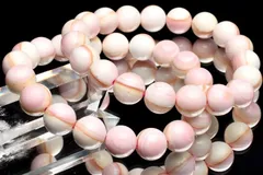 クイーンコンクシェル　10mm　ブレスレット 1個売り パワーストーン 天然石 _B1241-10