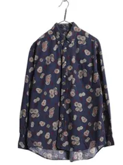 【お得なクーポン配布中!】 90s ドッカーズ リーバイス 総柄 長袖 ボタンダウン シャツ メンズ S / 古着 オールド 長袖シャツ BD コットン ポケット付き マルチカラー