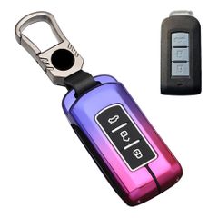 【人気商品】亜鉛合金 シリコン 三菱専用設計 3ボタン キーホルダー キーカバー アウトランダー RVR スマートキーケース ekワゴン 三菱用 ekスペース ミラージュ キーケース 等適用 [LETINGFAR] キーケース