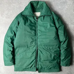 60s 筆記体タグ LLBean ハイネック グース ダウン ジャケット M / 60年代 ビンテージ エルエルビーン ジャンパー 緑
