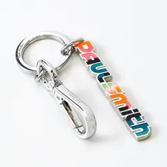 新品 ポールスミス キーリング キーホルダー マルチカラー ロゴ シルバー KEYR/GNLOGO 96のサムネイル