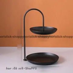 デザート展示台 多功能収納 金属製 2段 ケーキディスプレイスタンド 家庭用 テーブルデコレーション お店 キッチン雑貨 インテリア