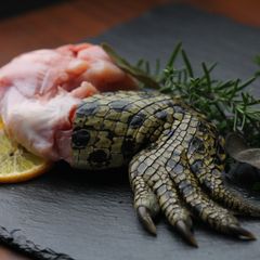 ワニ肉 （ワニ足） 骨付き足 Crocodile Legs Bone-in (300g-399ｇ) SKU508