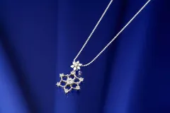 【新品】キュービックジルコニアネックレス　ロジウム 仕上げ シルバー 925　ccm124002