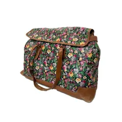 KENZO　レザー　トートバッグ　花柄　古着