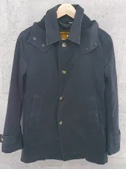 ■ JOURNAL STANDARD TRISECT ジャーナルスタンダード ライナー付き 長袖 ステンカラー コート サイズM ネイビー メンズ  【1002800904747】