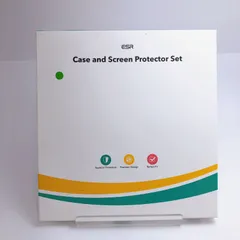 ESR iPhone 12 iPhone 12 Pro ケース フィルム2枚付属 ブルー　衝撃吸収　バンパー　保護フィルム　カバー　貼り付けガイド枠付属　黄変しにくい　傷・破損防止　透明度抜群　シンプルデザイン