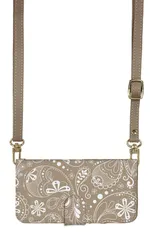 iPhone14ProMax ケース 手帳型 アイフォン14 プロマックス スマホケース スマホショルダー レザー ストラップ バンダナ スカーフ パターン ペイズリー かわいい 調節可能 130cm  カラー02