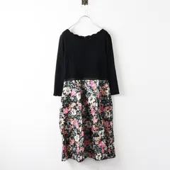 未使用 定価5.3万 トッカ TOCCA KRTOYS0040 花刺繍 洗える！ STARFIRE KINIT ニットドレス M/ブラック◇【2400013943567】