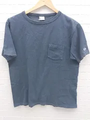 ◇ Champion チャンピオン 無地 半袖 Tシャツ カットソー M ネイビー #  【1002799393577】