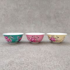 客家花布柄　お椀