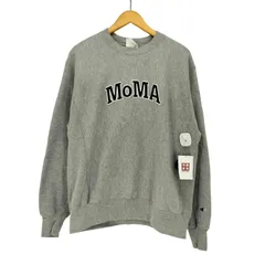 モマ MOMA 復刻 青タグ REVERSE WEAVE リバースウィーブ ワッペン 刺繍 クルーネック プルオーバー スウェット メンズ import：M 